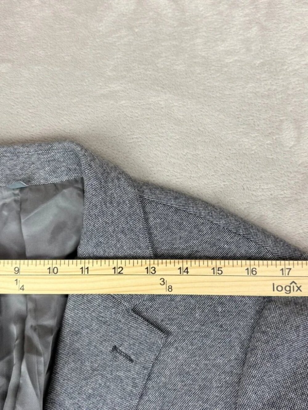 Bonobos Jetsetter Lanificio Fortex Blazer Sport Coat Mens 38R Gray Standard Fit - Picture 8 of 12